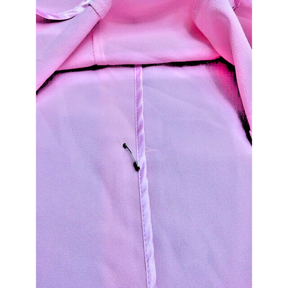 VINTAGE Tally Taylor Womens Sz 14 Suit Top Blazer Formal PINK RHINESTONE BUTTONS - Picture 12 of 14